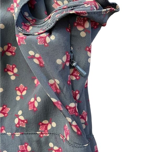 SUNDANCE A-Line Floral Dress 100% Silk Size 14 - Picture 3 of 8